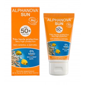 Protector Solar Bio crema SPF 50+ adultos Alphanova Sun
