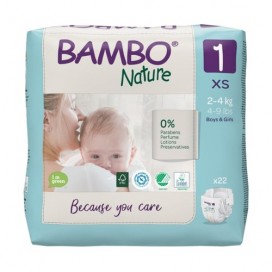Pañales Talla 1 Recién Nacido 2-4Kg Eco Bambo Nature