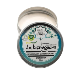 Desodorante sólido de laurel en crema La Biznaguera